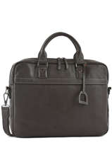 Briefcase 2 Compartments + 15'' Pc Etrier Brown flandres EFLA04