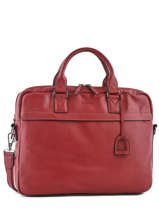 Porte-documents 2 Compartiments + Pc 15'' Etrier Rose flandres EFLA04