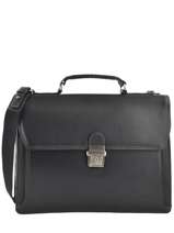 Briefcase 1 Compartment Etrier Black flandres EFLA01