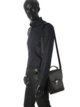 Pochette Homme 2 Compartiments Etrier Noir flandres EFLA11-vue-porte