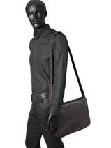 Besace Business 1 Compartiment Etrier Marron flandres EFLA08-vue-porte