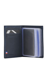 Porte-cartes Cuir Etrier Bleu blanco 600013-vue-porte