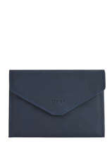 Porte-papiers Cuir Etrier Bleu blanco 600054