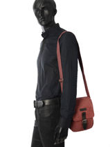 Cross Body Tas Etrier Rood canvas ECAN03-vue-porte