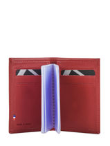 Kaarthouder Leder Etrier Rood blanco 600013-vue-porte