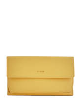 Continental Wallet Leather Etrier Yellow blanco 600903