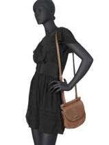 Cross Body Tas S Casac Leder Etrier Bruin casac ECAS02-vue-porte