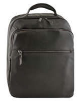 Sac � Dos Business Foulonn� 3 Compartiments Etrier Marron foulonne EFOU04