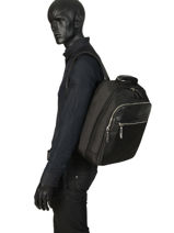 Sac � Dos Business Light 3 Compartiments Etrier Noir light ELIG01-vue-porte