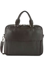 Briefcase 2 Compartments Etrier Brown foulonne EFOU01