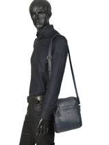 Sac Bandouli�re Etrier Bleu foulonne EFOU08-vue-porte