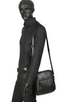 Sac Bandouli�re Etrier Noir foulonne EFOU08-vue-porte