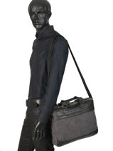 Documententas Harbor 2 Compartimenten Etrier Zwart harbor EHAR02-vue-porte