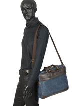 Porte-documents Harbor 2 Compartiments Etrier Bleu harbor EHAR02-vue-porte