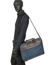 Documententas Harbor 2 Compartimenten Etrier Blauw harbor EHAR03-vue-porte