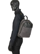 Sac � Dos Business Harbor 2 Compartiments Etrier Noir harbor EHAR04-vue-porte