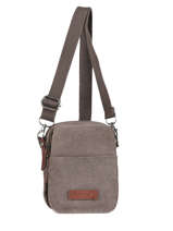 Cross Body Tas Etrier Bruin canvas ECAN04