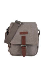 Cross Body Tas Etrier Bruin canvas ECAN03