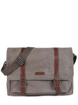 Messenger Bag Etrier Brown canvas ECAN02