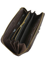 Portefeuille Natte Leder Etrier Bruin natte ENTT91-vue-porte