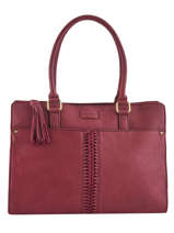 Shoppingtas Natte Leder Etrier Rood natte ENTT12