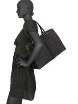 Shoppingtas Natte Leder Etrier Zwart natte ENTT12-vue-porte