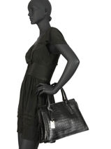Leather Satchel Darwin Etrier Black darwin EDAR02-vue-porte