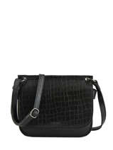Cross Body Tas Darwin Leder Etrier Zwart darwin EDAR03