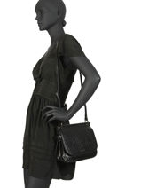 Sac Bandouli�re Darwin Cuir Etrier Noir darwin EDAR03-vue-porte