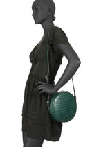 Sac Bandouli�re M Darwin Cuir Etrier Vert darwin EDAR08-vue-porte