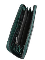 Leather Darwin Wallet Etrier Green darwin EDAR91-vue-porte