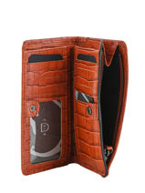 Portefeuille Darwin Leder Etrier Rood darwin EDAR92-vue-porte