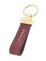 Leather Tradition Key Chain Etrier Violet tradition EHER94