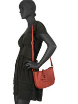 Cross Body Tas Tradition Leder Etrier Rood tradition EHER3A-vue-porte