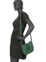 Crossbody Bag Tradition Leather Etrier Green tradition EHER3A-vue-porte