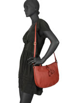 Cross Body Tas Tradition Leder Etrier Rood tradition EHER2A-vue-porte