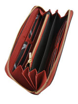Wallet Leather Etrier Red tradition EHER91-vue-porte