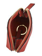 Purse Leather Etrier Red tradition EHER92-vue-porte