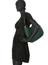 Shoulder Bag Tradition Leather Etrier Green tradition EHER21-vue-porte