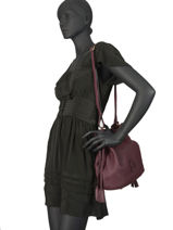 Bucket Bag Tradition Leder Etrier Violet tradition EHER29-vue-porte