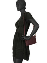 Sac Bandouli�re Tradition Cuir Etrier Violet tradition EHER14-vue-porte