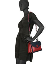 Sac Port� Main Escarpe Cuir Etrier Bleu escarpe EESC01-vue-porte