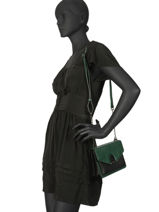 Crossbody Bag Escarpe Leather Etrier Green escarpe EESC02-vue-porte