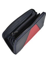Wallet Leather Etrier Blue escarpe EESC91-vue-porte