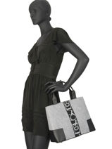 Tote Bag Hippique Felt Etrier Gray hippique EHIP03-vue-porte