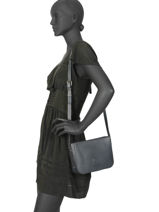 Shoulder Bag Balade Leather Etrier Blue balade EBAL05-vue-porte