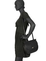 Sac Bandouli�re M Casac Cuir Etrier Marron casac ECAS01-vue-porte