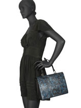 Sac Port� Main Jungle Etrier Bleu jungle EJUP02-vue-porte