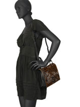 Shoulder Bag Jungle Etrier Brown jungle EJUL01-vue-porte