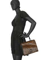 Sac Port� Main Jungle Etrier Marron jungle EJUL02-vue-porte